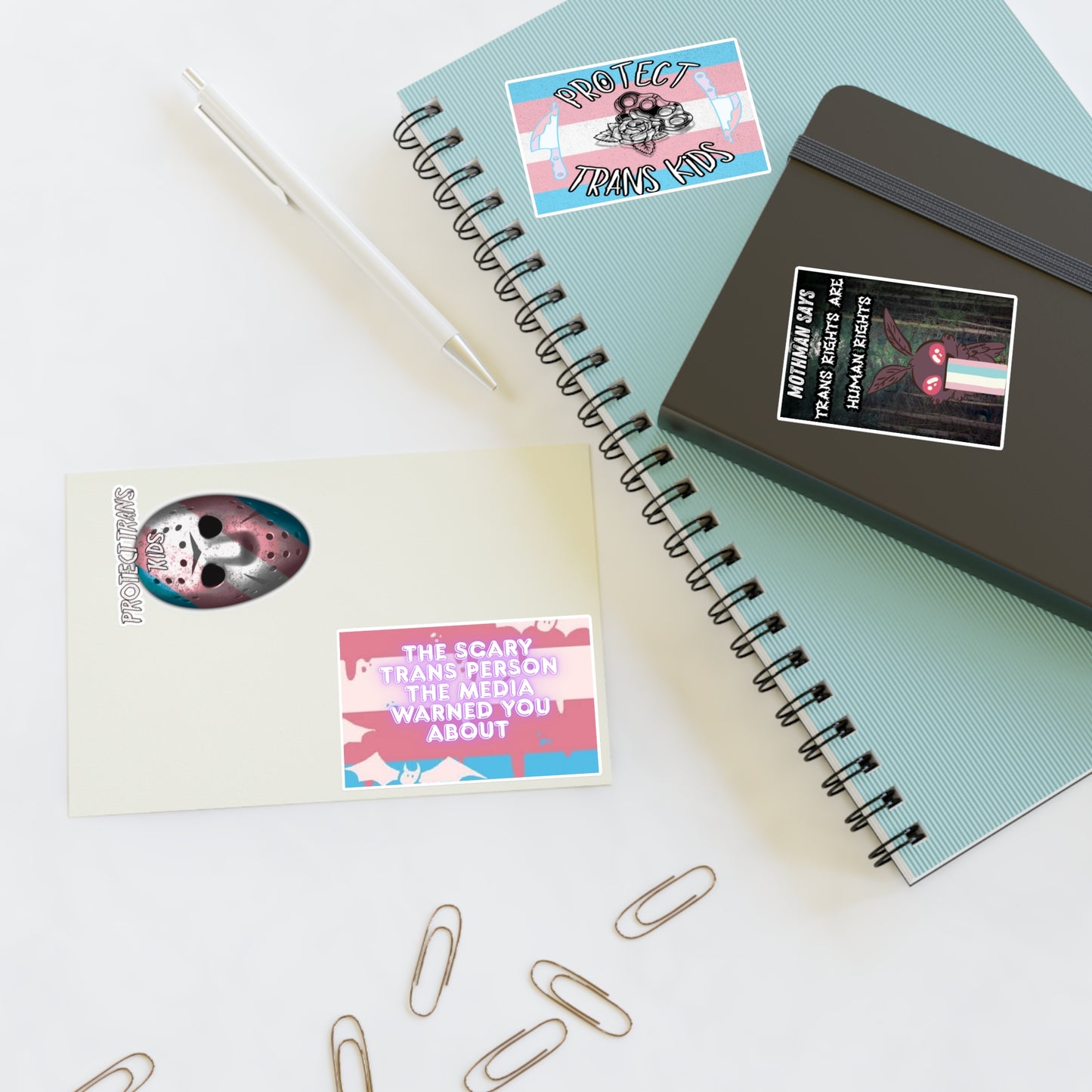 Trans Rights Sticker Sheets – Empowering Designs for Social Activism