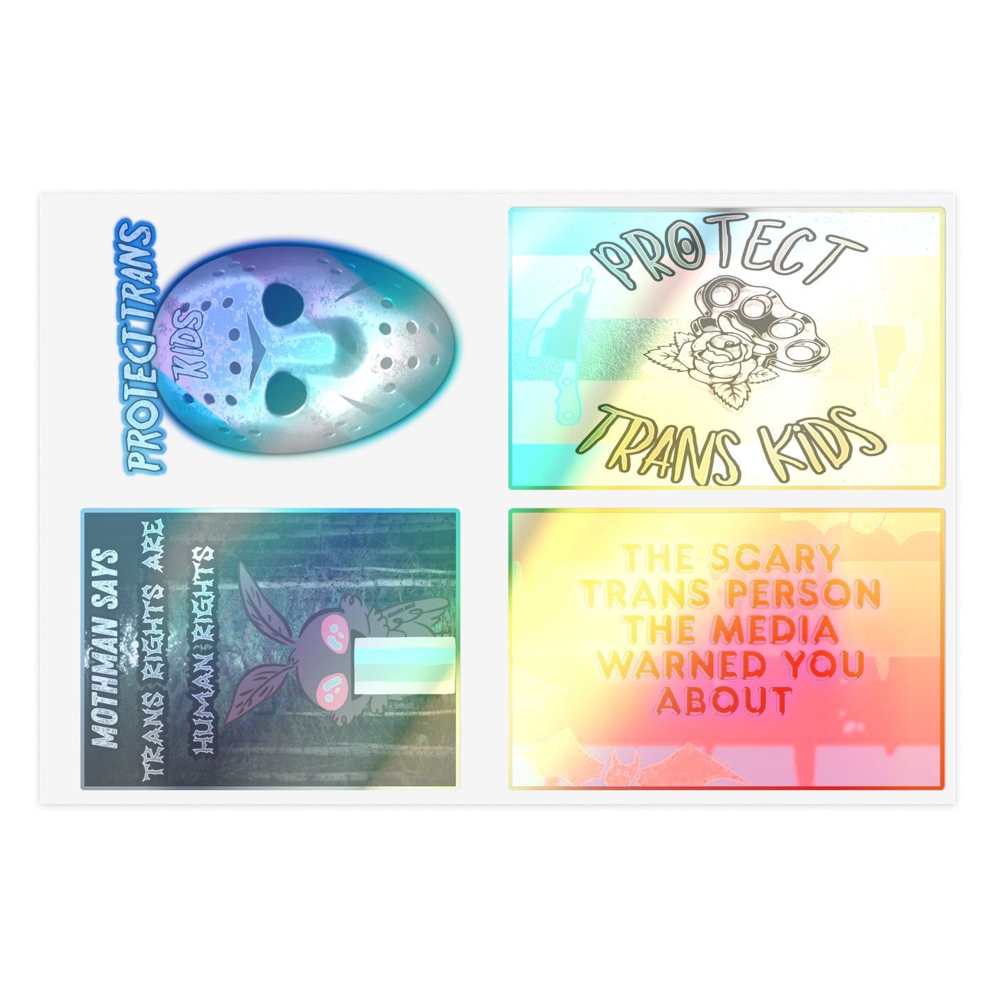 Trans Rights Sticker Sheets – Empowering Designs for Social Activism