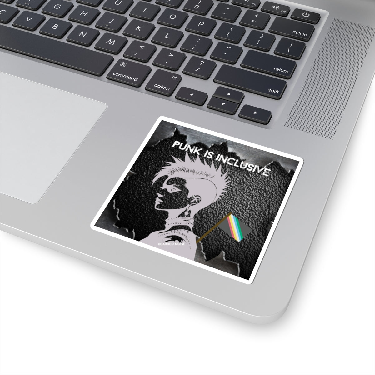 Punk Is Inclusive Kiss-Cut Stickers - Empowering Decor for LGBTQ+ Pride and Passion