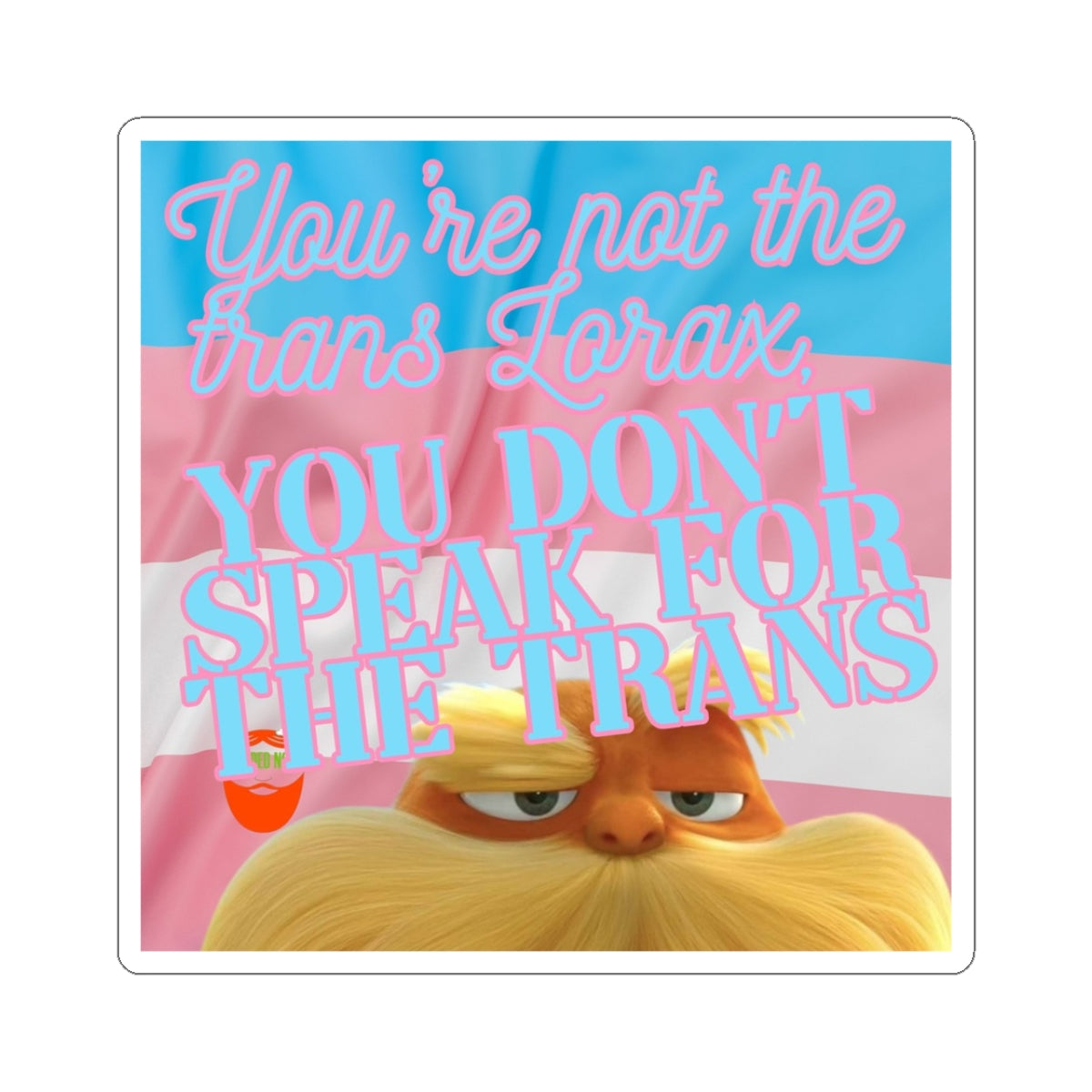 Trans Rights Kiss-Cut Sticker - Inclusive and Bold Design for Pride and Activism