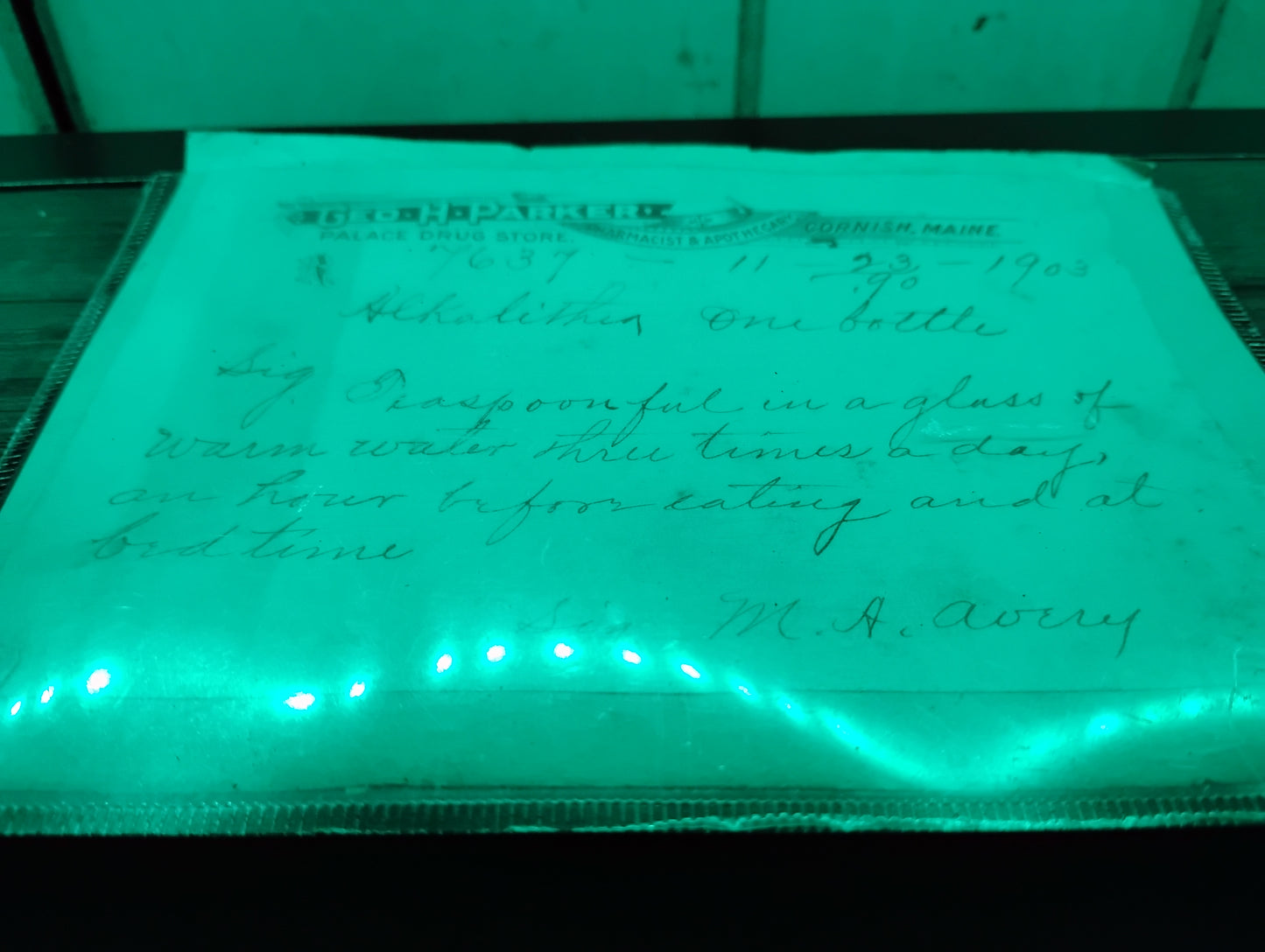 Alkalization 1908 script