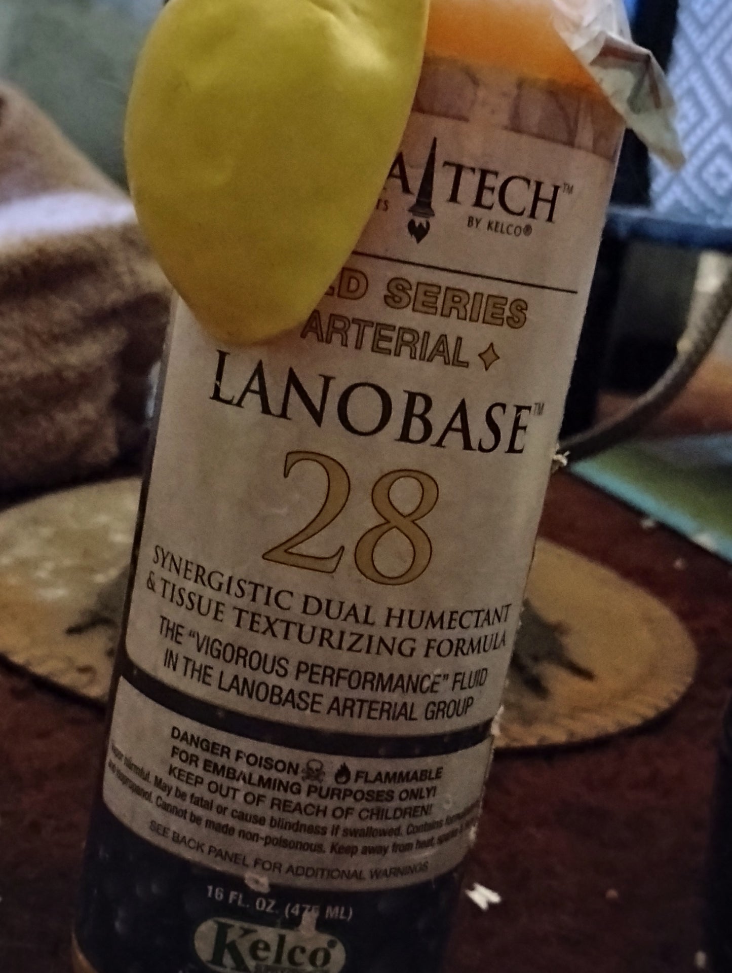 Vintage Altech Lanobase 28 Embalming fluid. Full