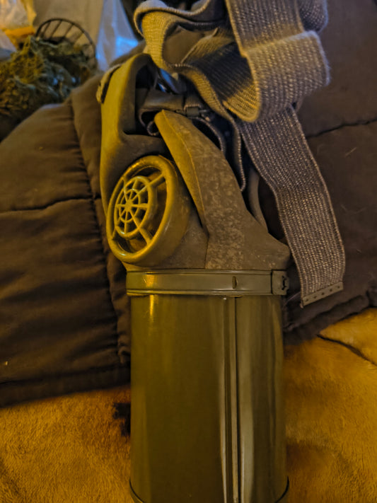 Antique gas mask