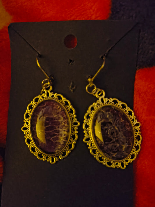 Snakeskin earrings