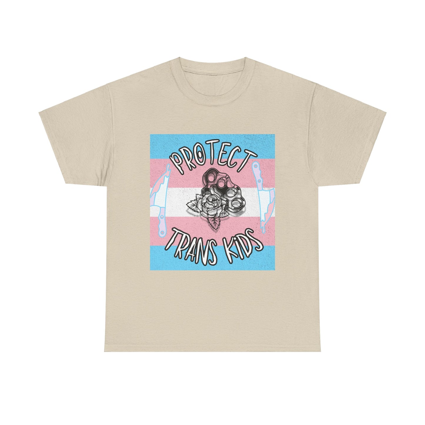 Protect Trans Kids Unisex Heavy Cotton Tee - Support LGBTQ+ Rights