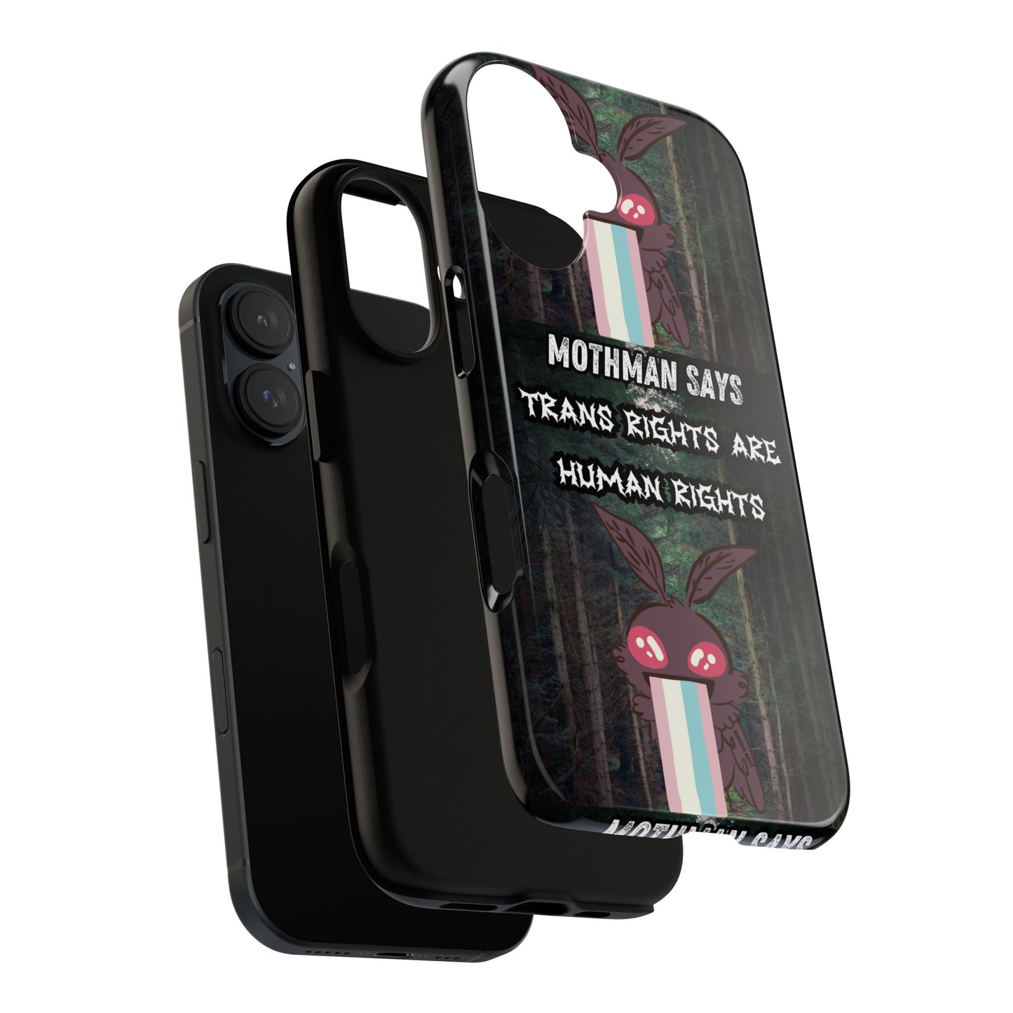 Mothman Tough Phone Case - Trans Rights Are Human Rights