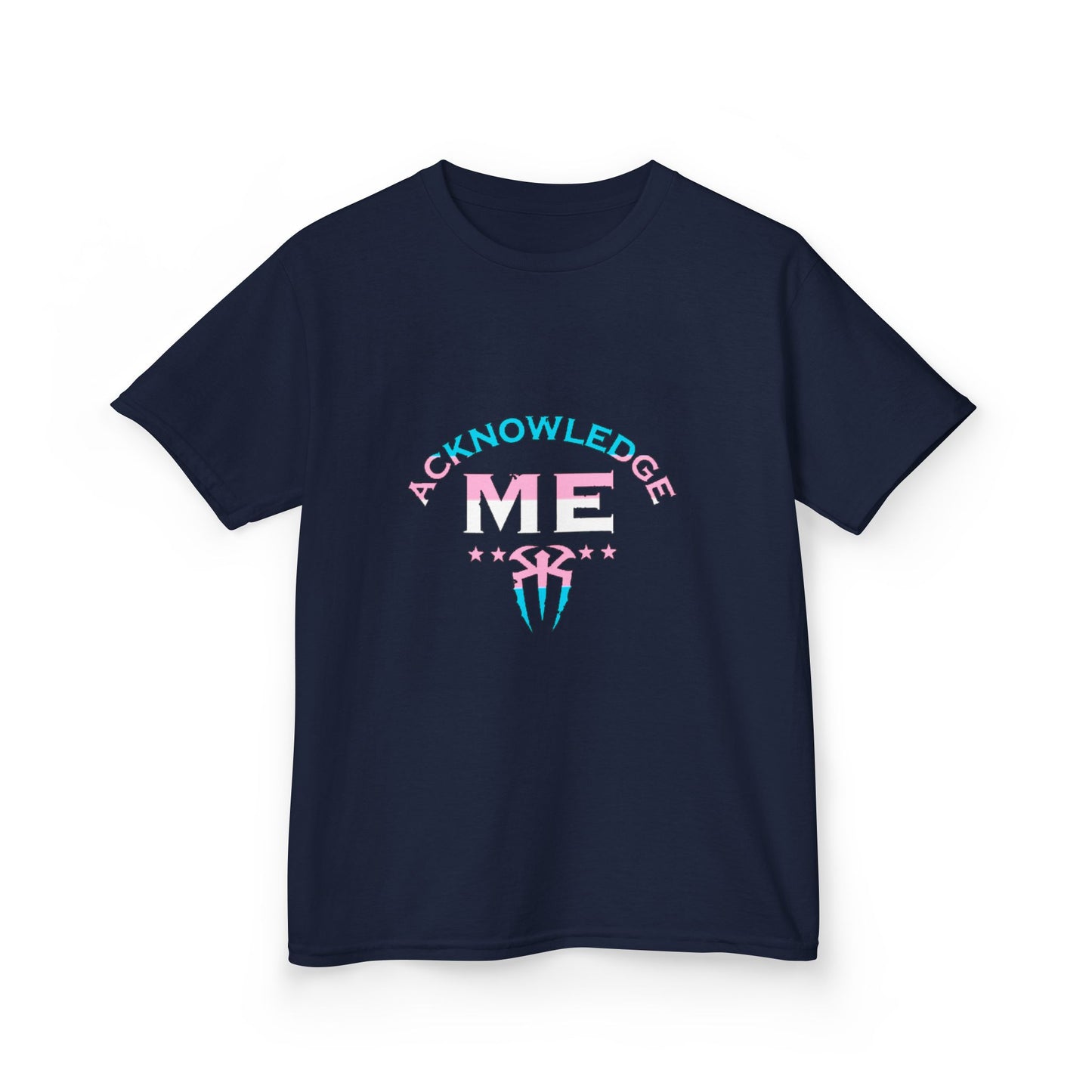 Kids Acknowledge Me Heavy Cotton Tee - Fun Graphic T-Shirt for Creative Kids