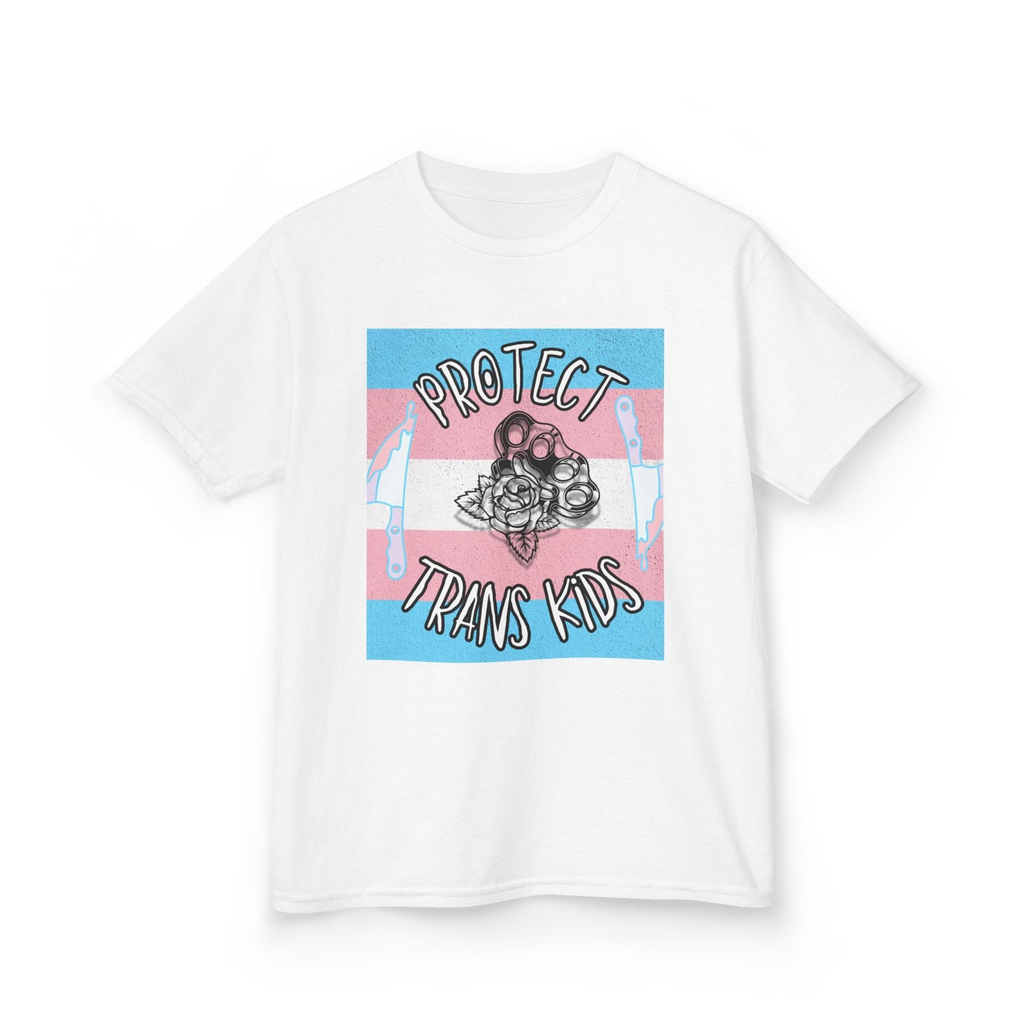 Protect Trans Kids Cotton Tee - Empowering T-Shirt for Youth