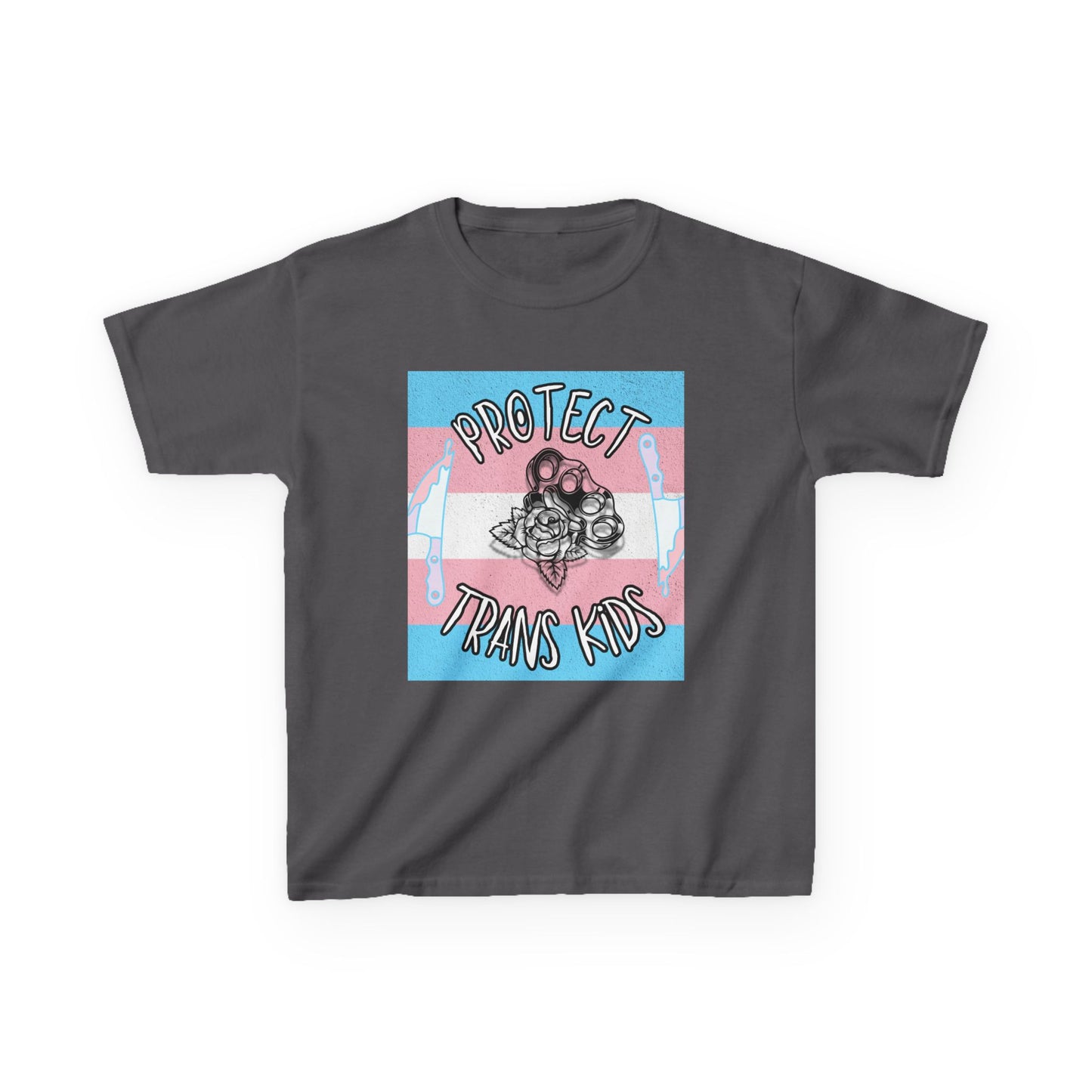 Protect Trans Kids Cotton Tee - Empowering T-Shirt for Youth