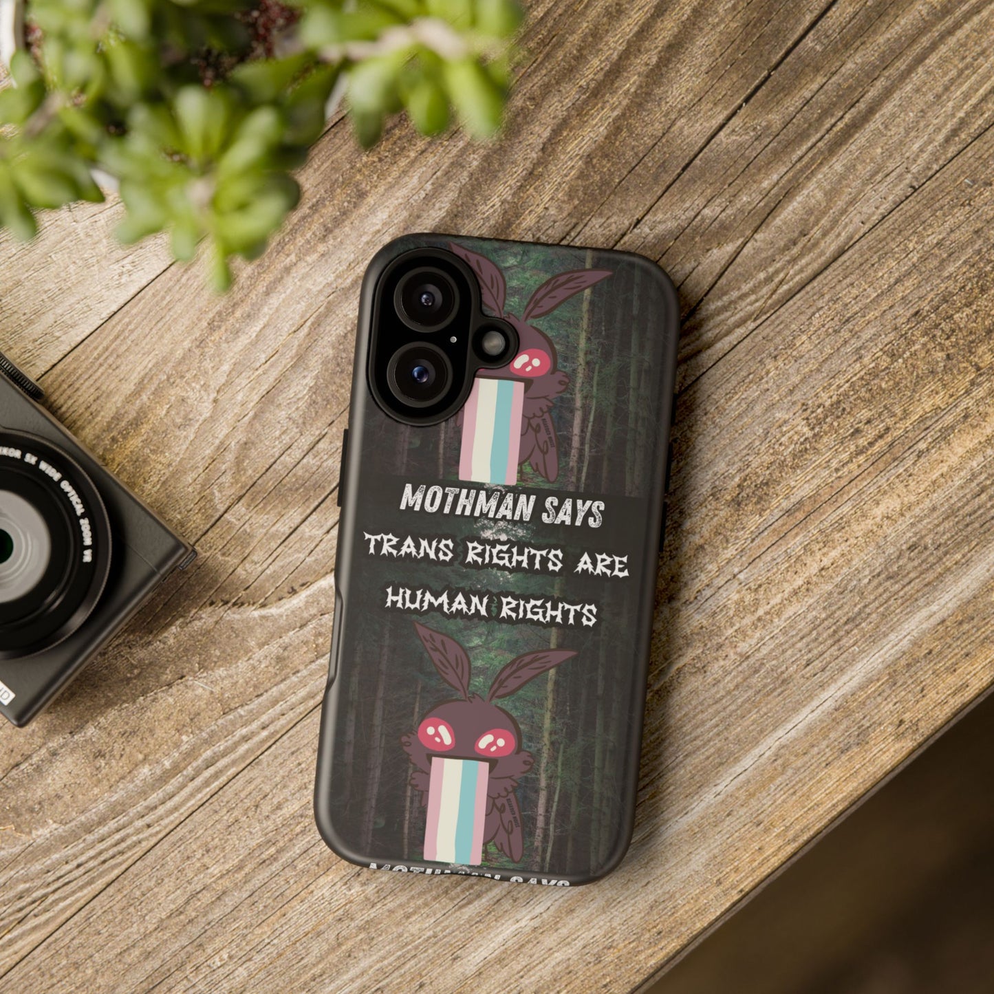 Mothman Tough Phone Case - Trans Rights Are Human Rights