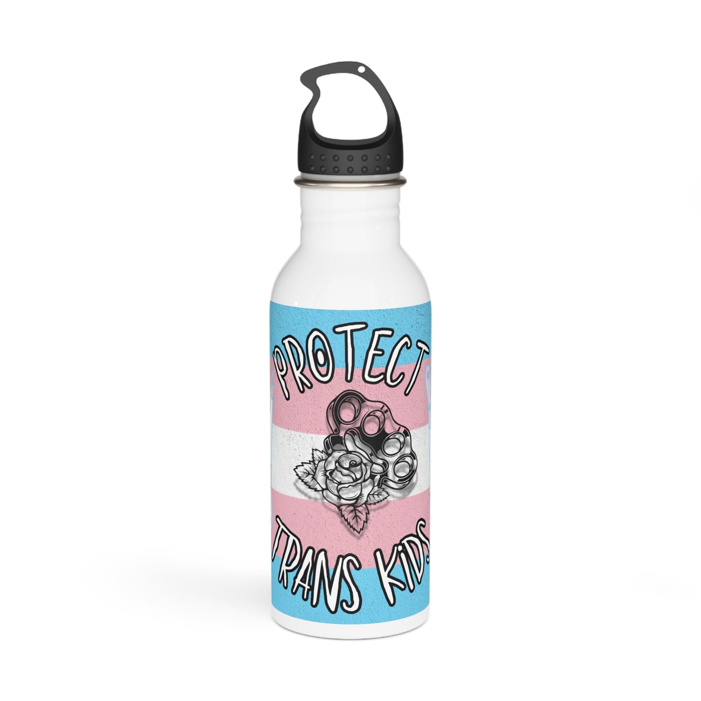 Protect Trans Kids Stainless Steel Water Bottle - Supportive and Stylish Hydration