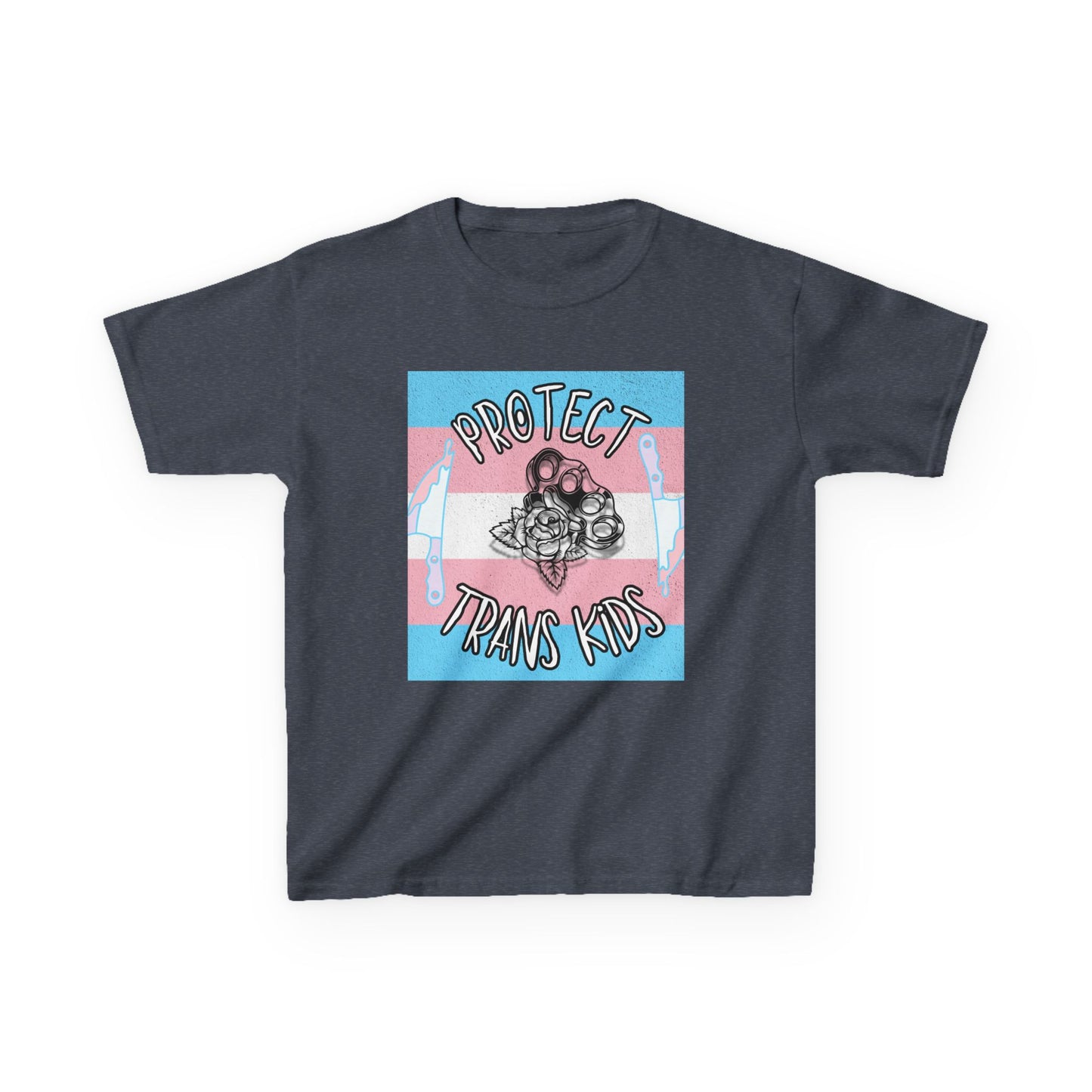 Protect Trans Kids Cotton Tee - Empowering T-Shirt for Youth