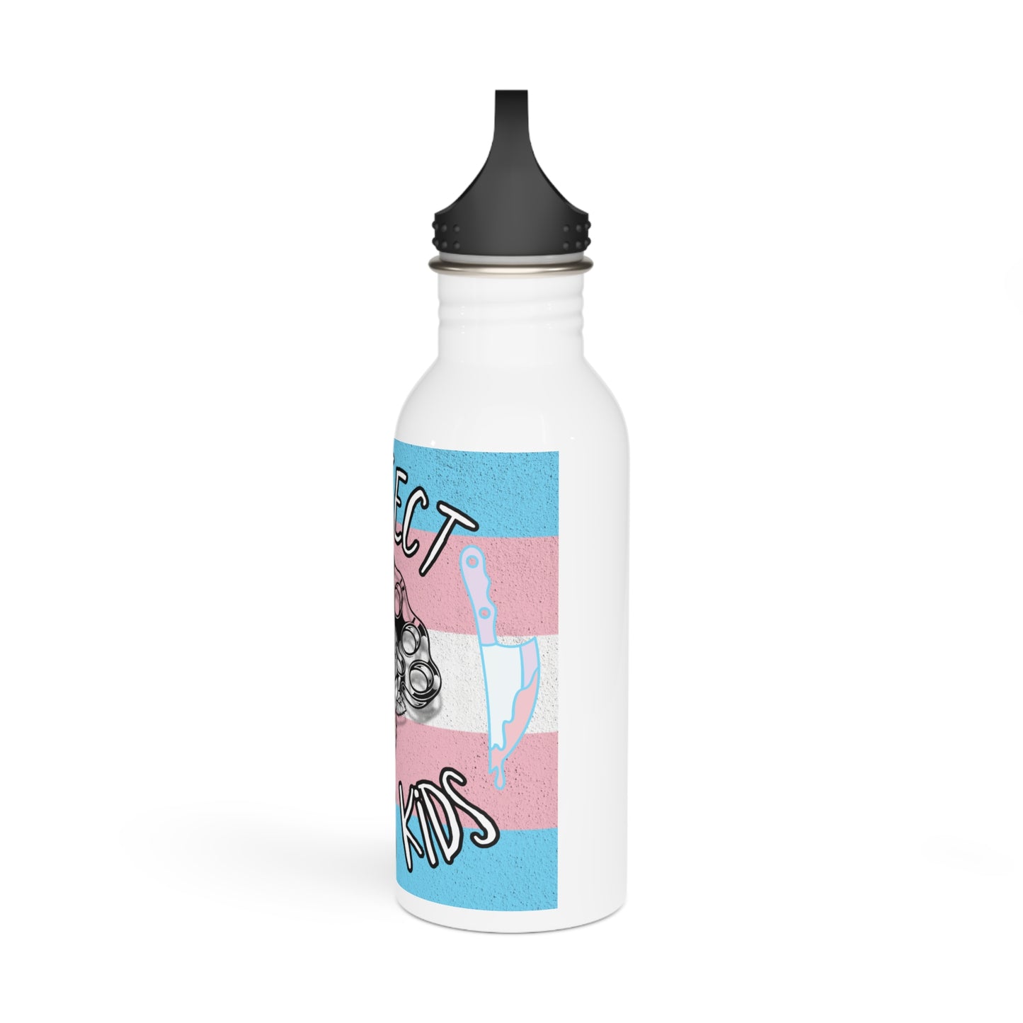 Protect Trans Kids Stainless Steel Water Bottle - Supportive and Stylish Hydration