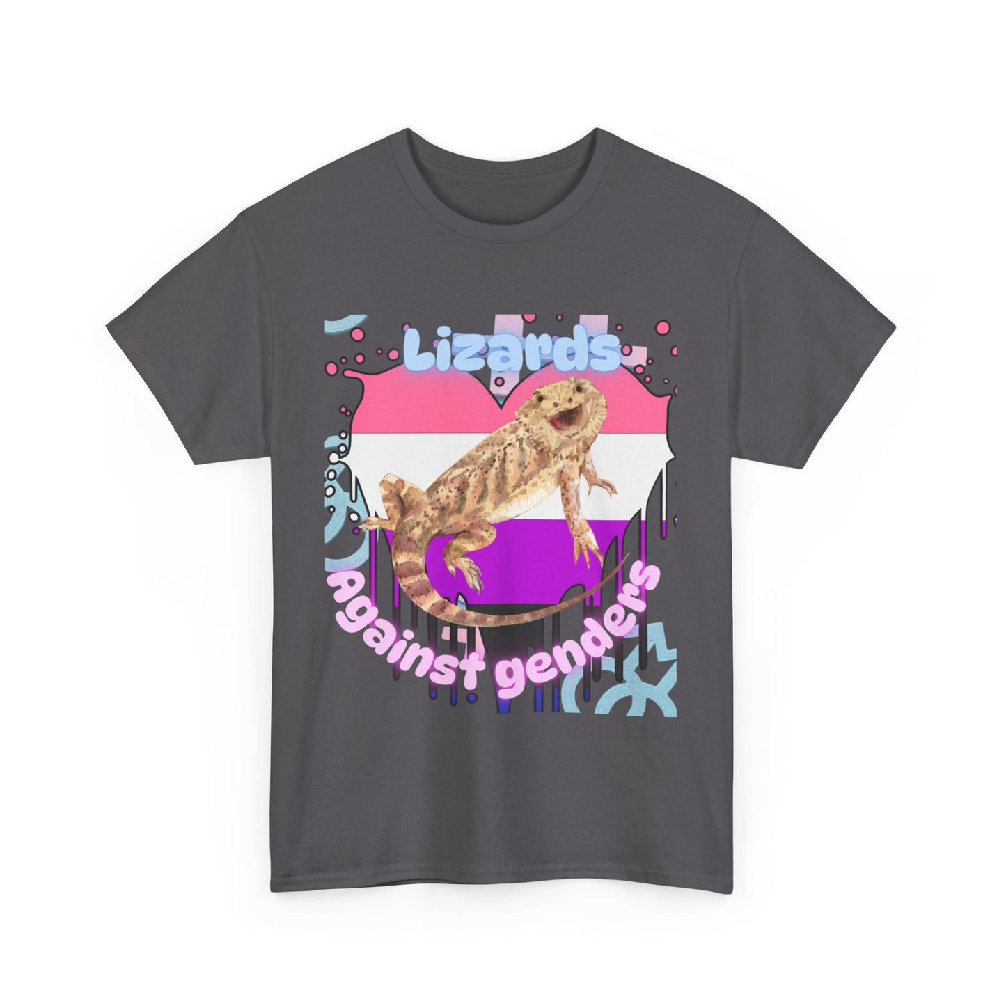 Lizards Against Genders Unisex Heavy Cotton Tee