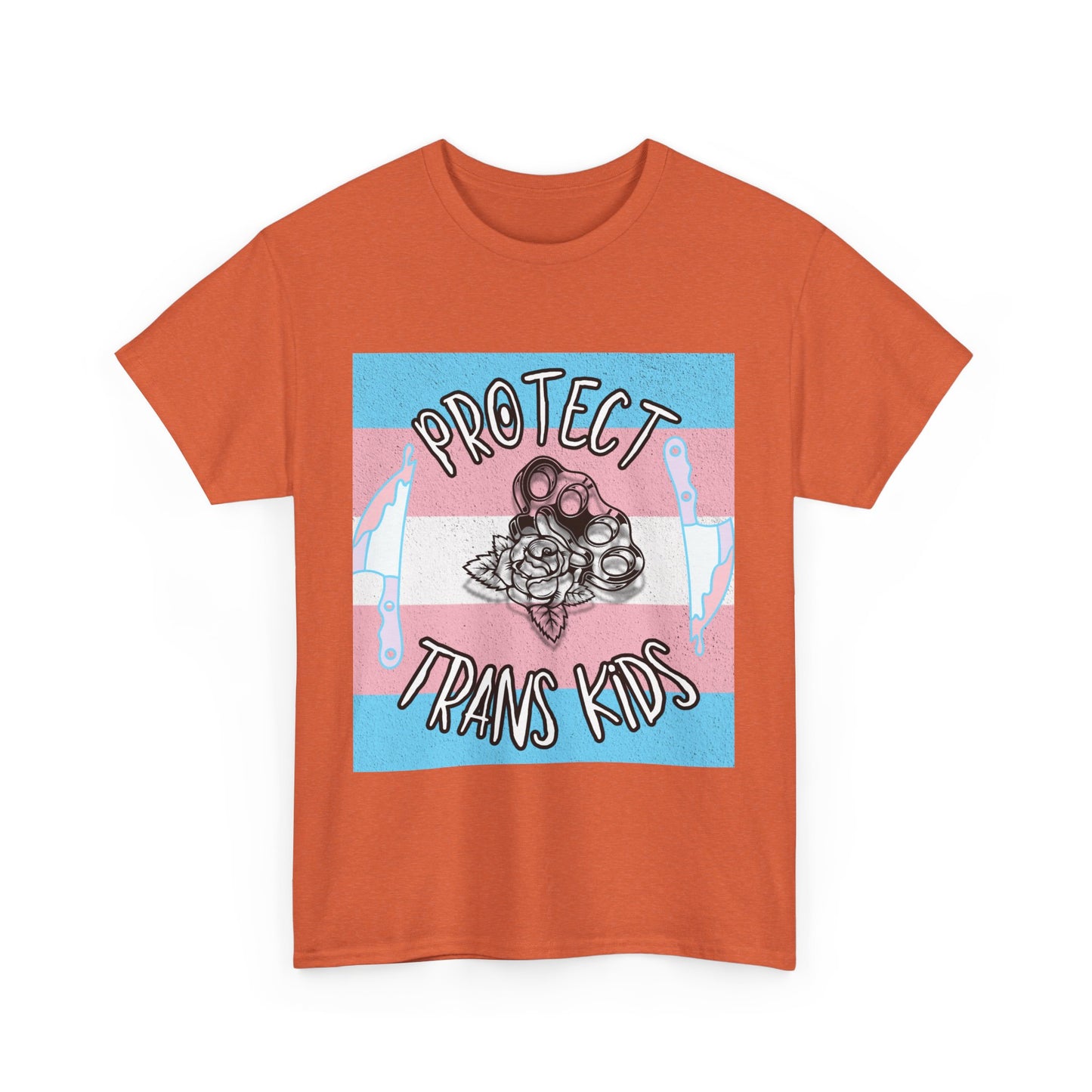 Protect Trans Kids Unisex Heavy Cotton Tee - Support LGBTQ+ Rights