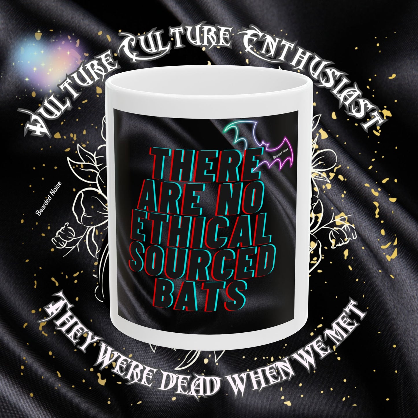 Vulture Culture Enthusiast Mug - 'There Are No Ethical Sourced Bats' 11oz & 15oz