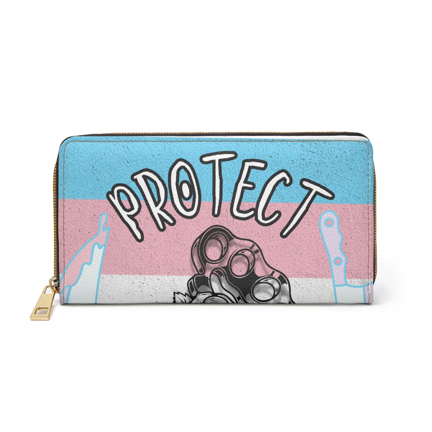 Protect Trans Kids Zipper Wallet | Stylish & Empowering LGBTQ+ Accessory