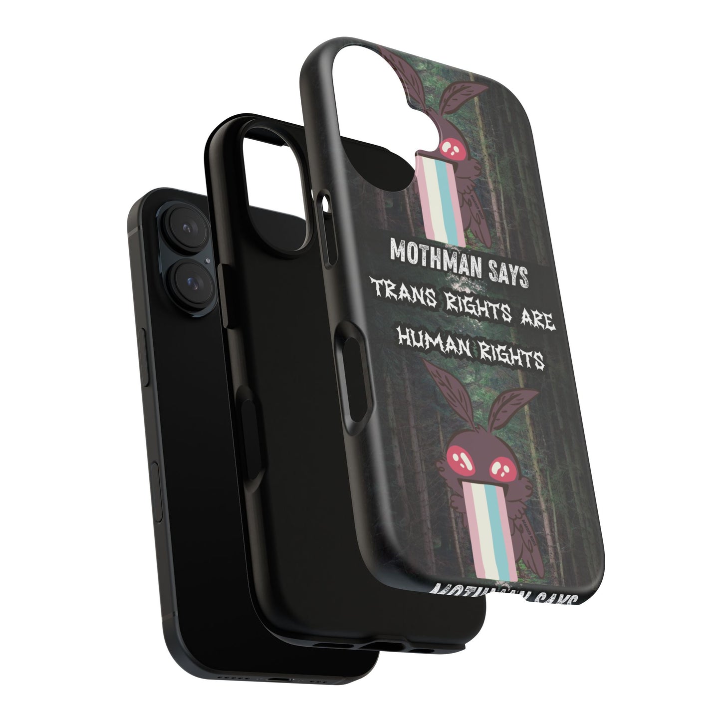 Mothman Tough Phone Case - Trans Rights Are Human Rights