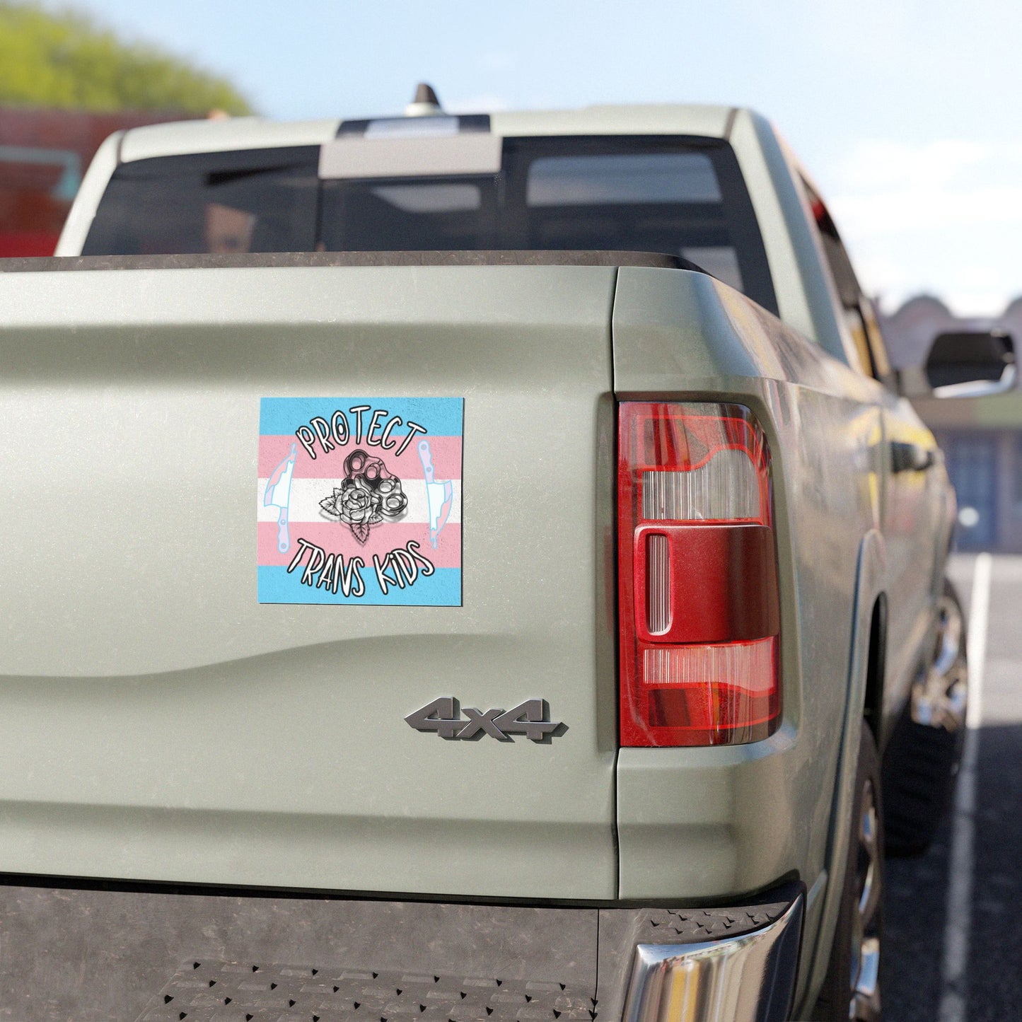 Protect Trans Kids Car Magnet - Support LGBTQ+ Rights