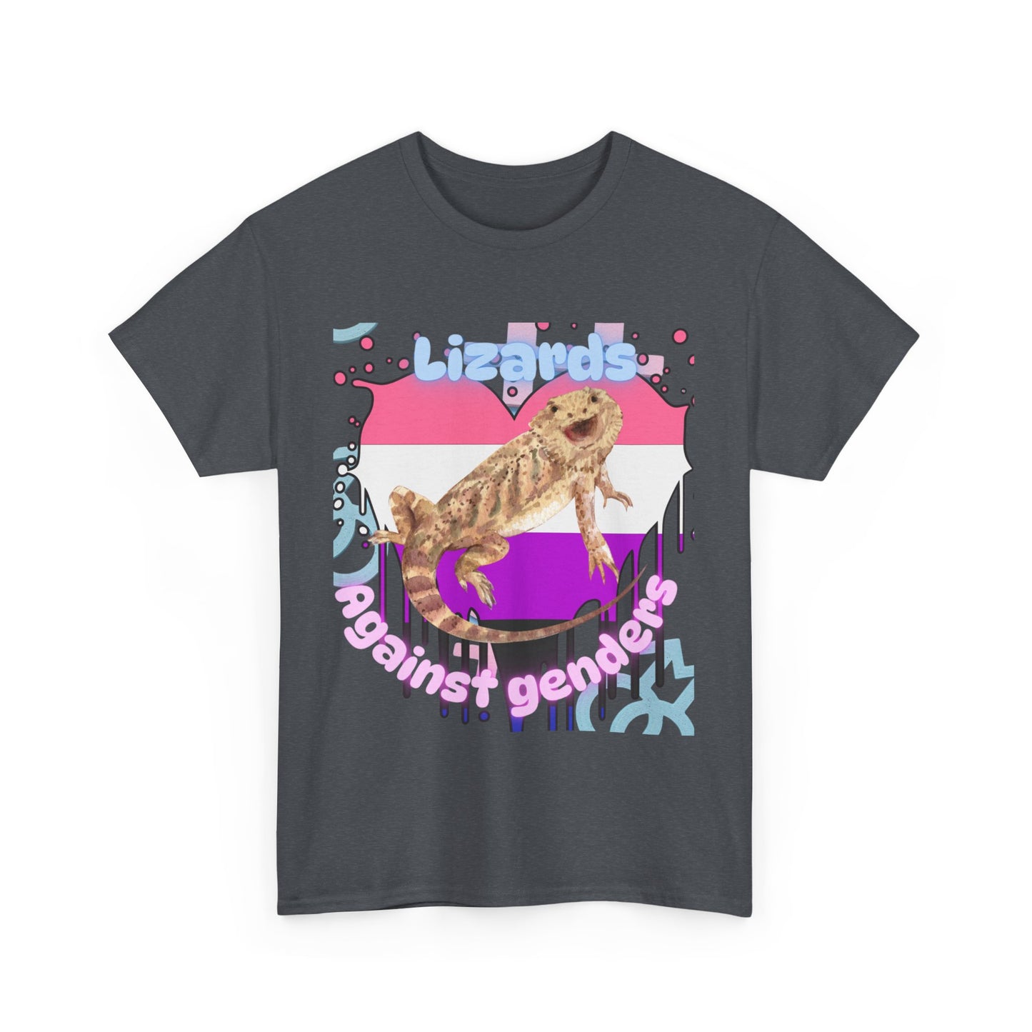 Lizards Against Genders Unisex Heavy Cotton Tee