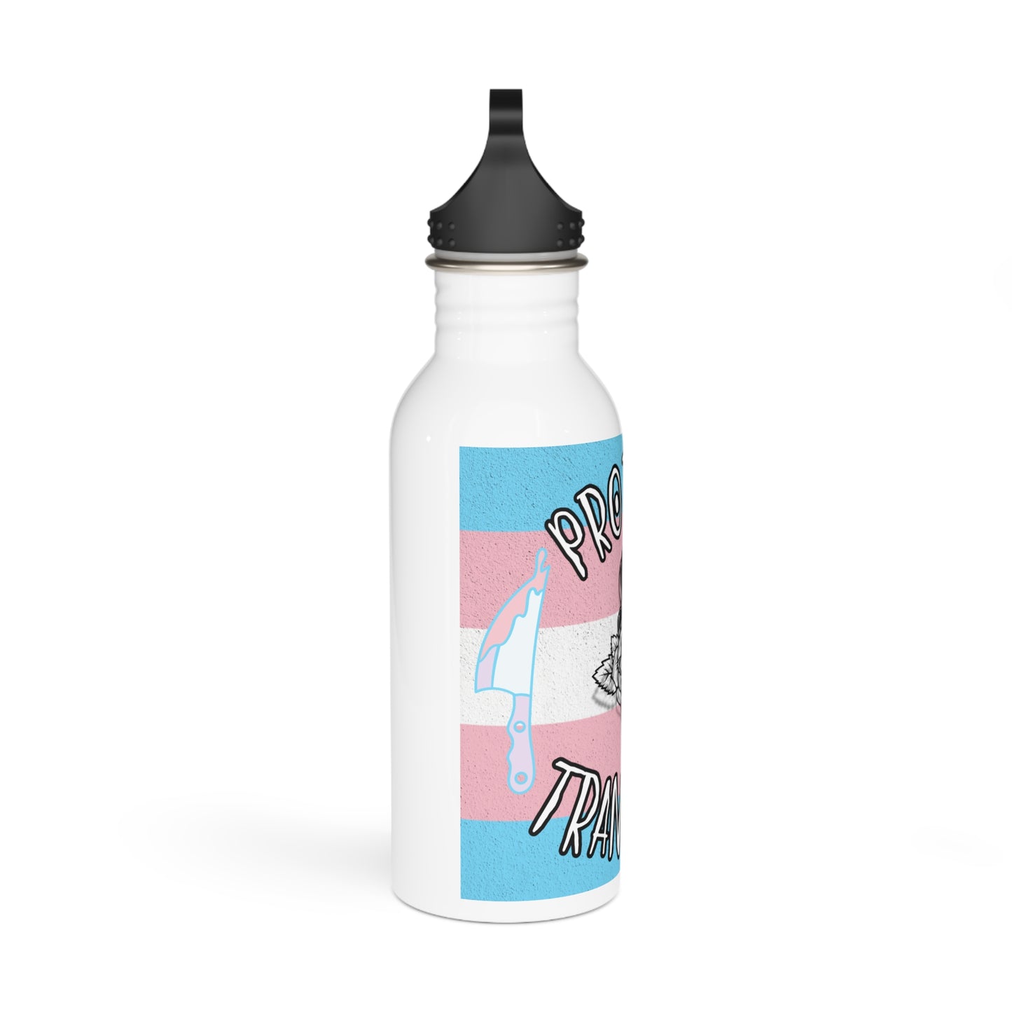 Protect Trans Kids Stainless Steel Water Bottle - Supportive and Stylish Hydration