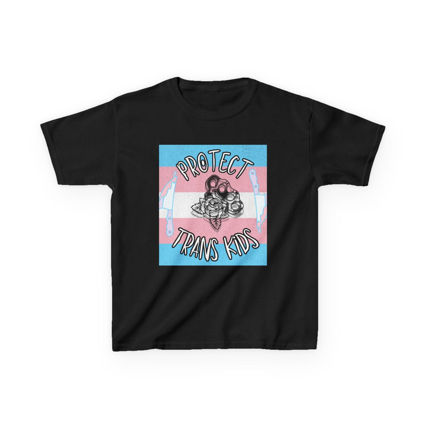 Protect Trans Kids Cotton Tee - Empowering T-Shirt for Youth