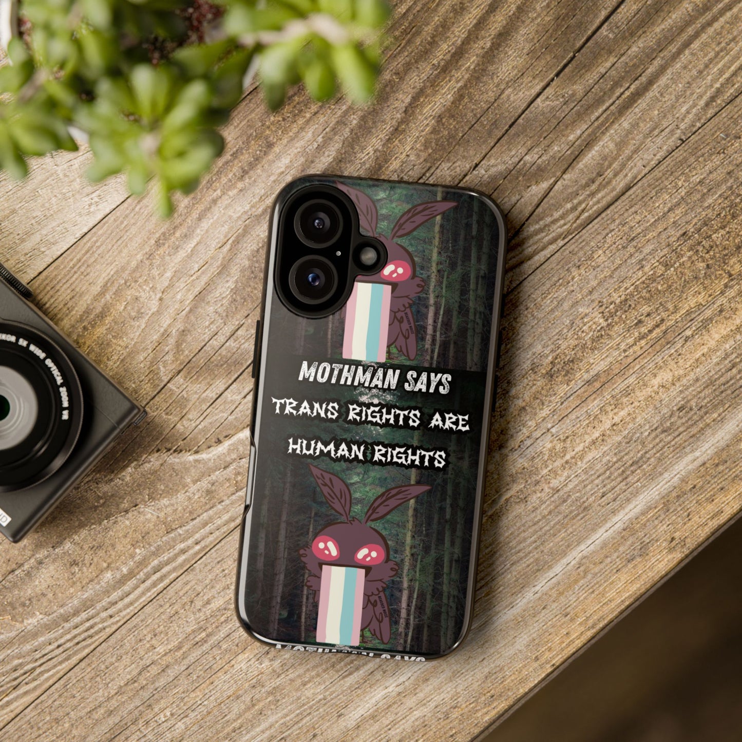 Mothman Tough Phone Case - Trans Rights Are Human Rights