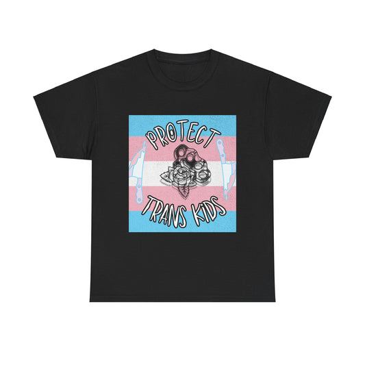 Protect Trans Kids Unisex Heavy Cotton Tee - Support LGBTQ+ Rights