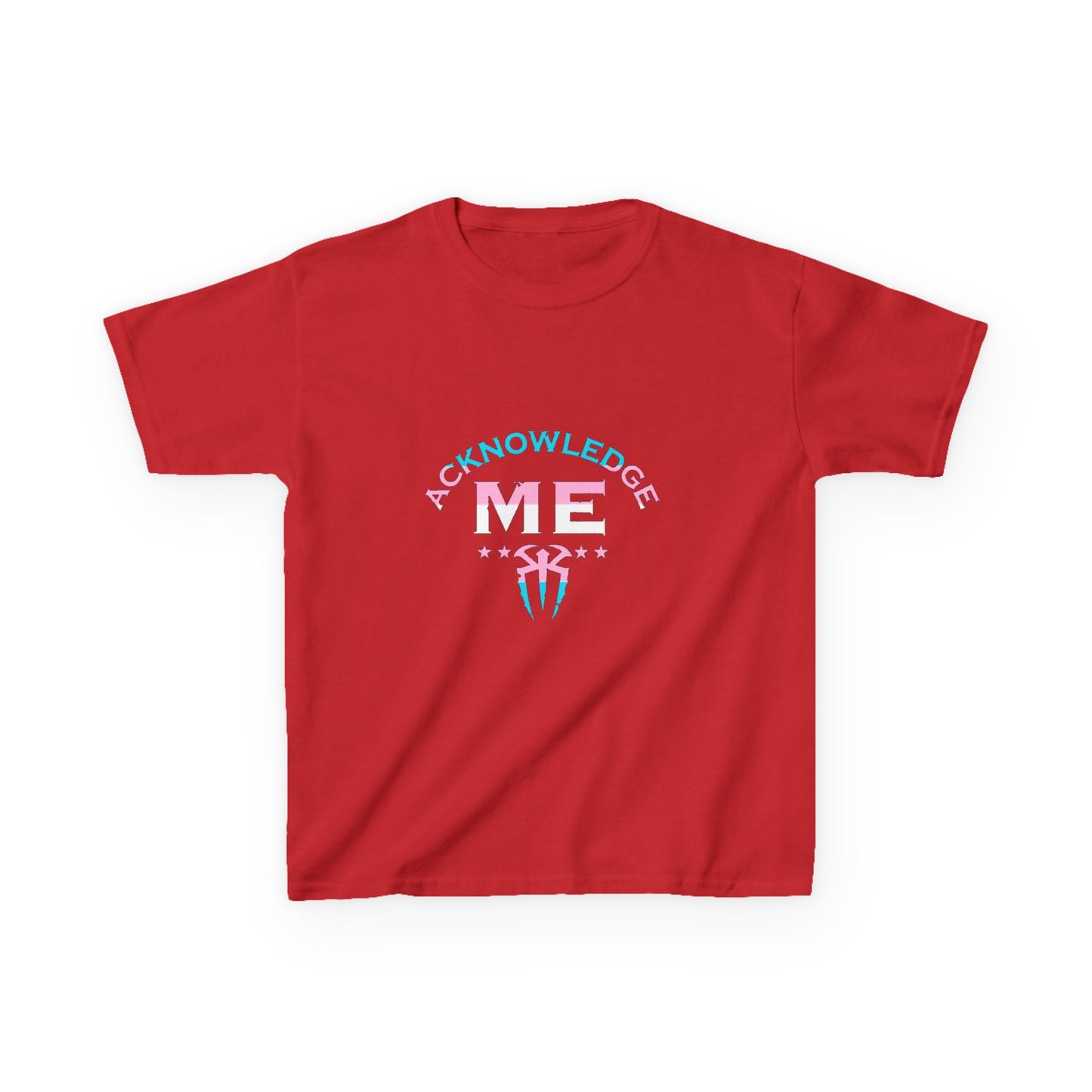 Kids Acknowledge Me Heavy Cotton Tee - Fun Graphic T-Shirt for Creative Kids