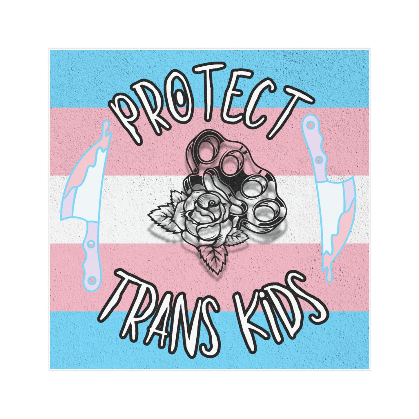 Protect Trans Kids Car Magnet - Support LGBTQ+ Rights