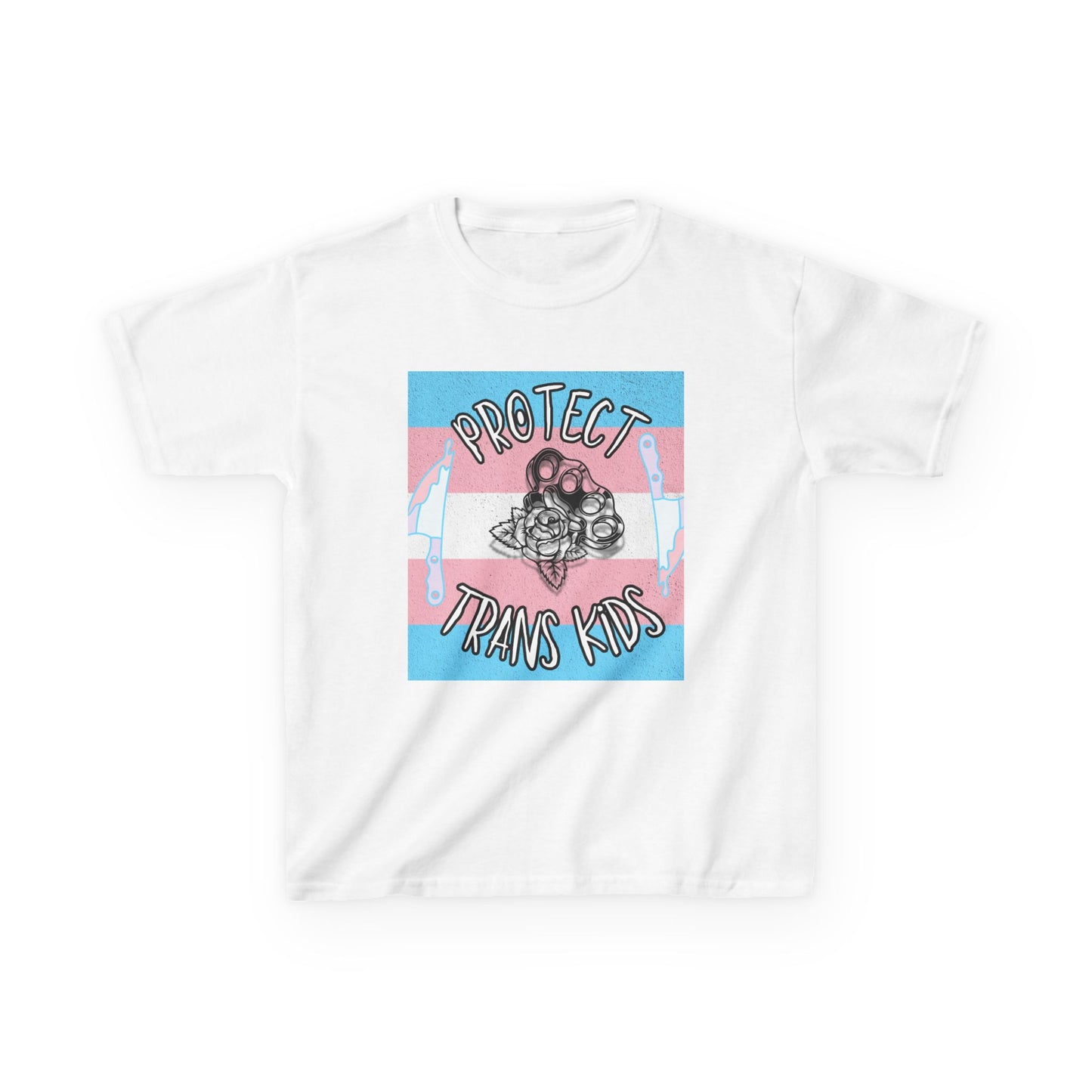 Protect Trans Kids Cotton Tee - Empowering T-Shirt for Youth