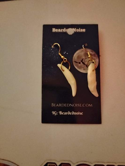 Wolf teeth earrings