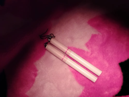 Cigarette earrings