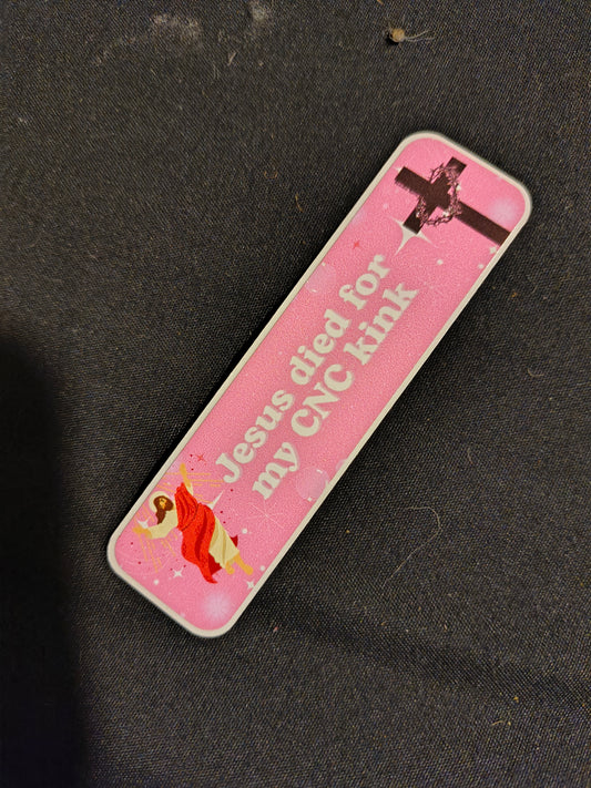 Jesus died for my CNC kink