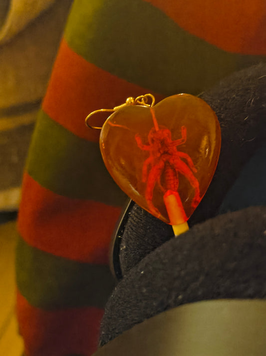 Bug lollipop earrings