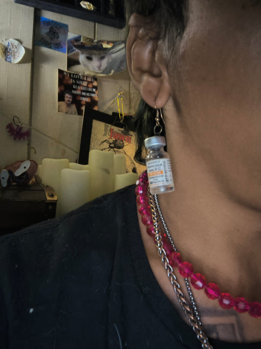Testosterone earrings