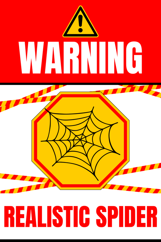 Realistic spider earring