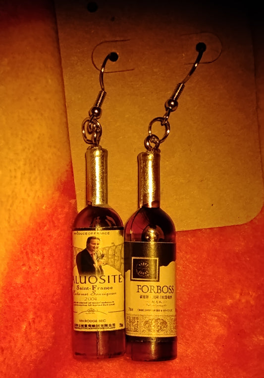 Wine earrings