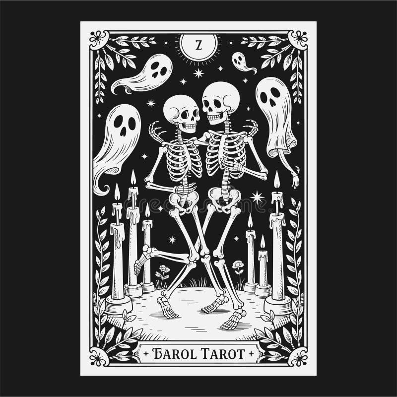 Darkside skeleton tarot