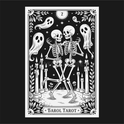 Darkside skeleton tarot