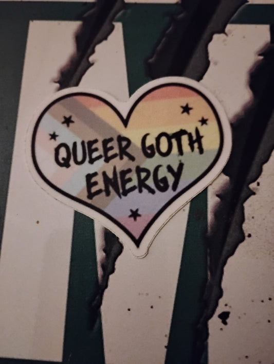 Queer goth energy sticker