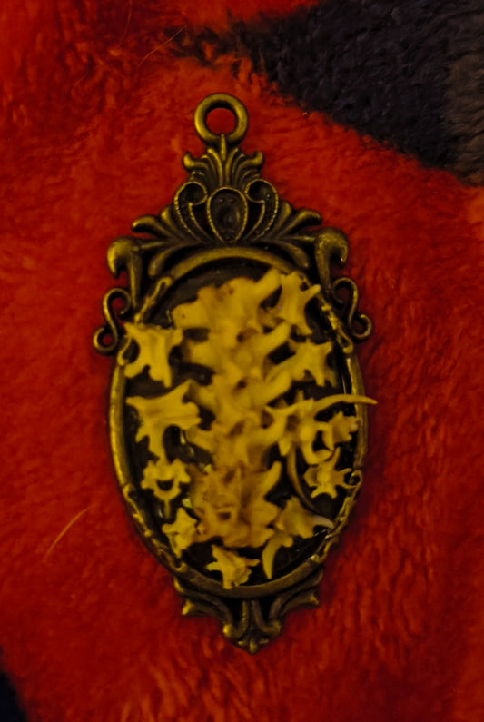 Snake bone pendant