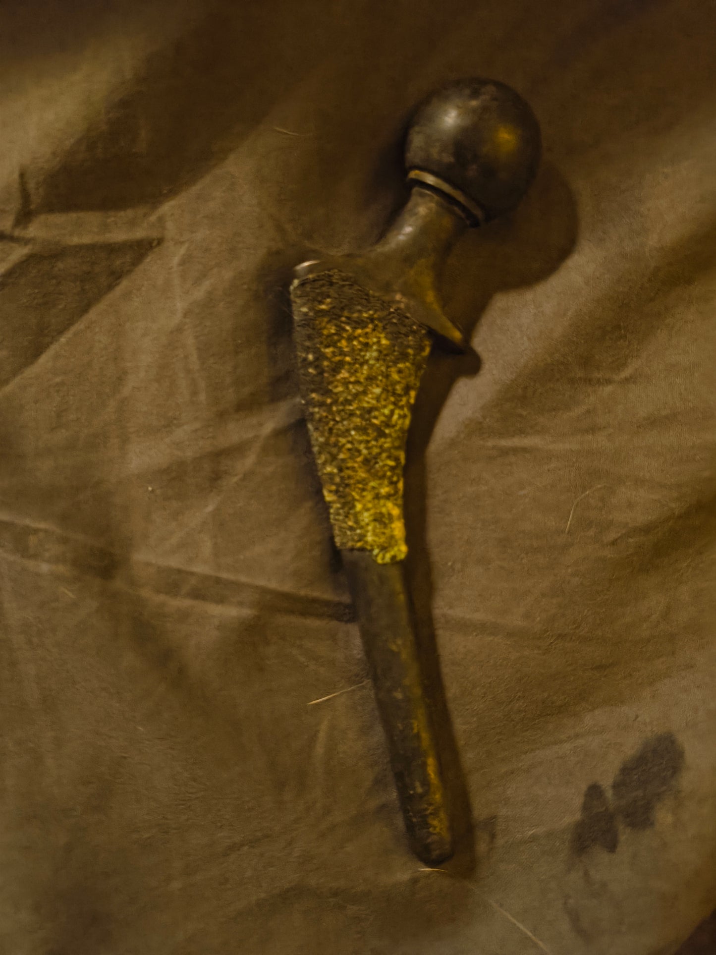 Vintage medical iron knee replacement